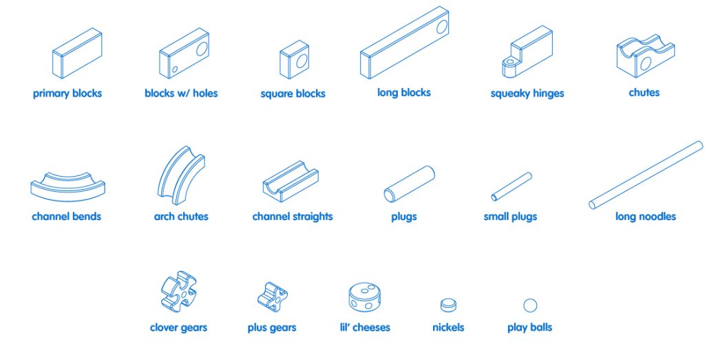 big blue block shapes