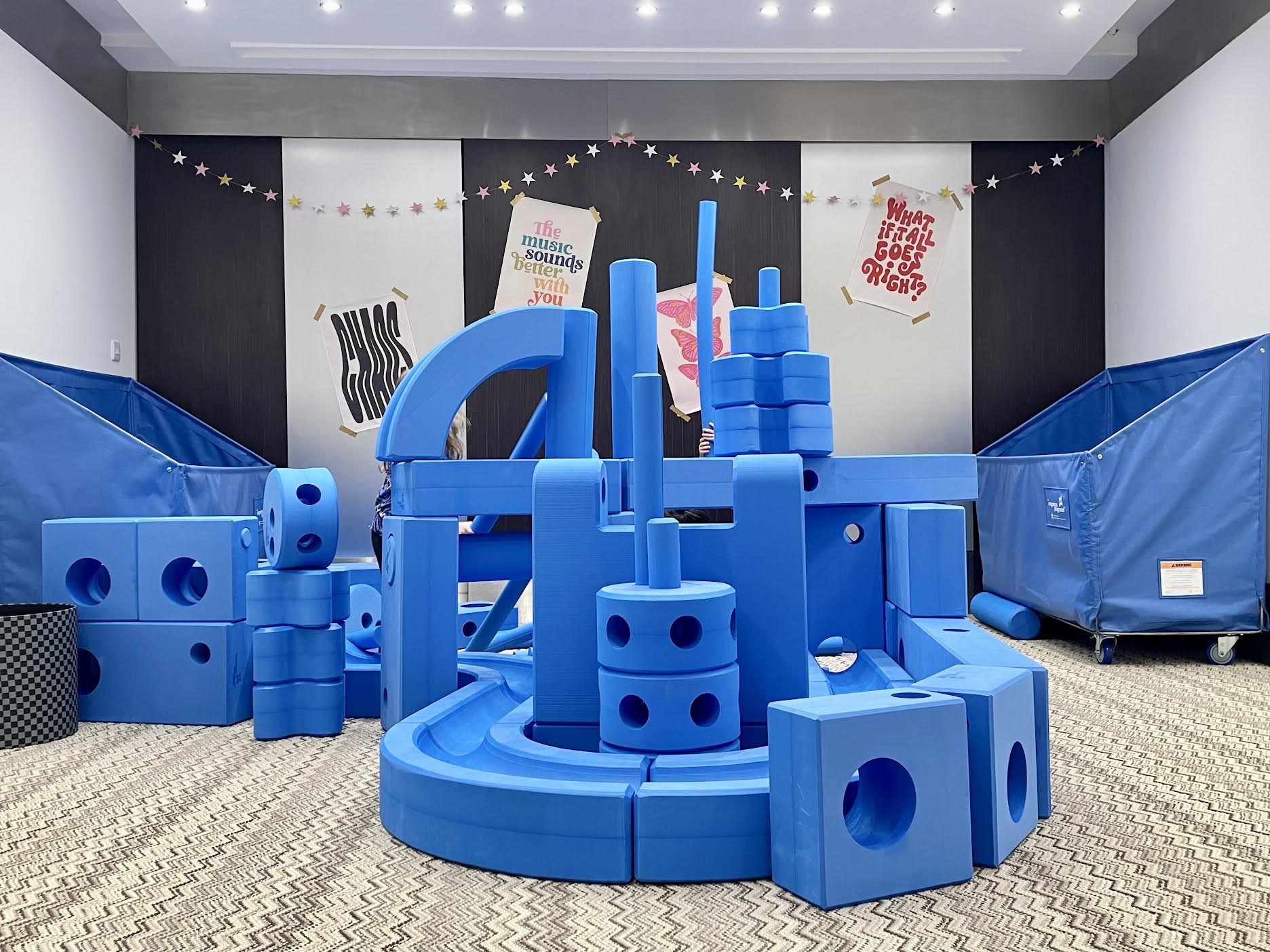 Big Blue Blocks in Edinburgh, Scotland